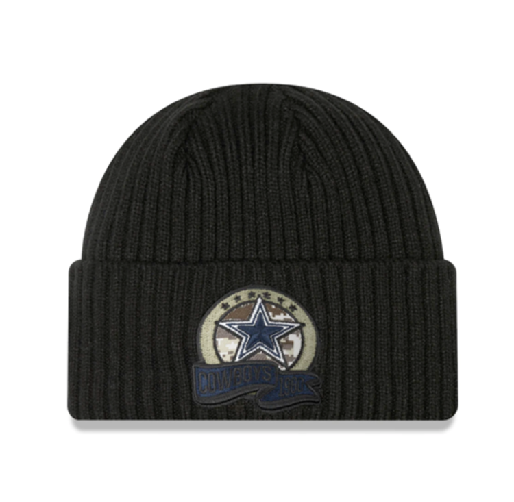 New Era Cowboys New Era 2022 Salute to Service Sport Knit Black