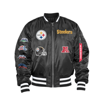 New Era Steelers Men's NE Black Alpha Jacket