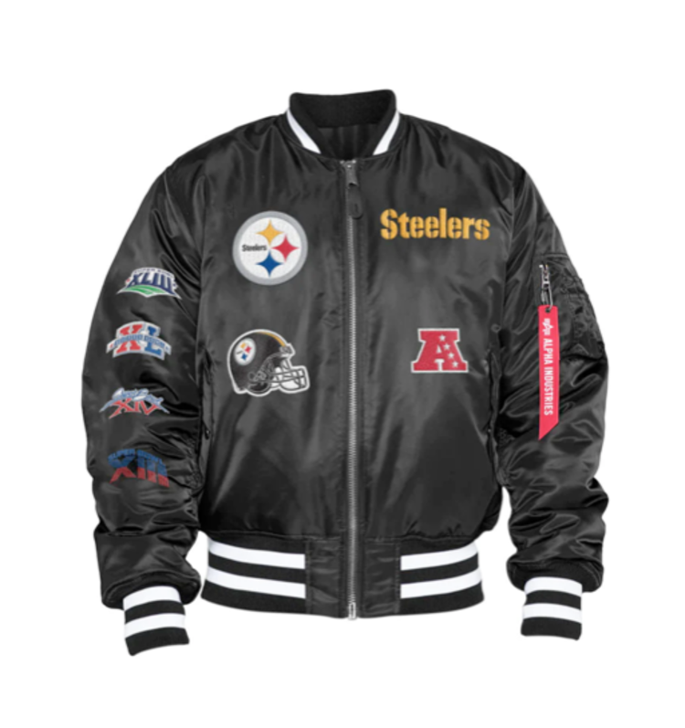New Era Steelers Men's NE Black Alpha Jacket