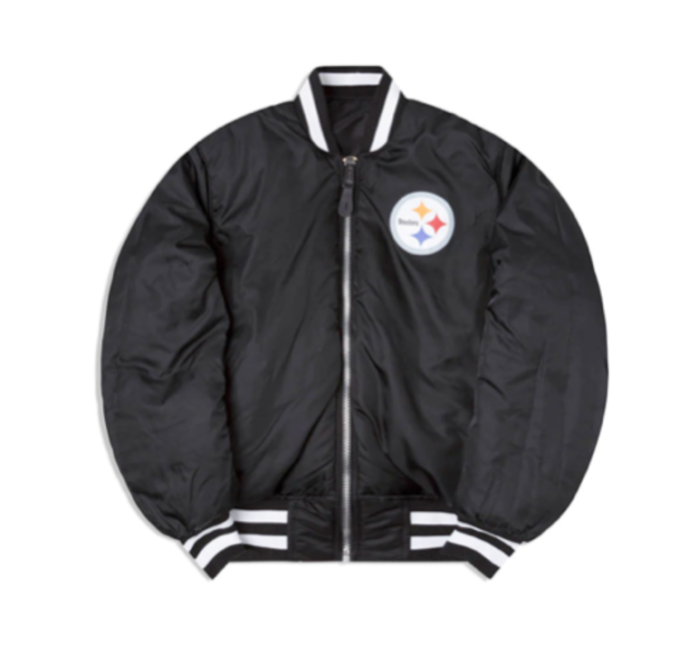 New Era Steelers Men's NE Black Alpha Jacket