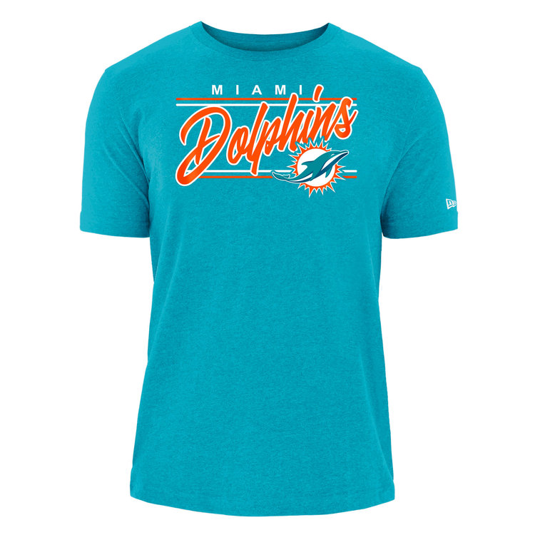 New Era Dolphins NE M Aqua Script S/S Tee