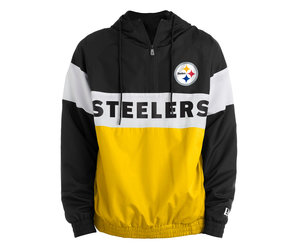 Pittsburgh Steelers W NE F/Z Color Block Hoodie - The Locker Room of Downey