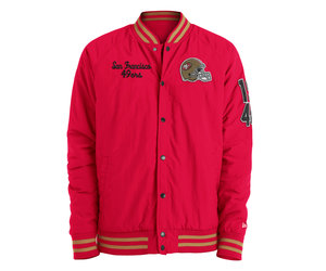 San Francisco 49ers Women's Varsity Jacket Dresses Snap