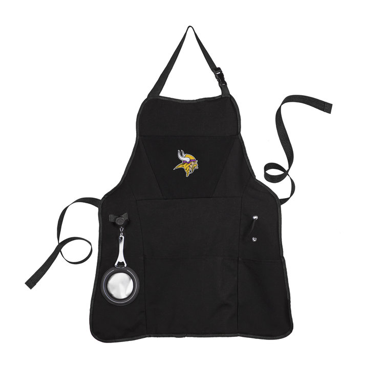 Evergreen Black Grilling Apron - Vikings