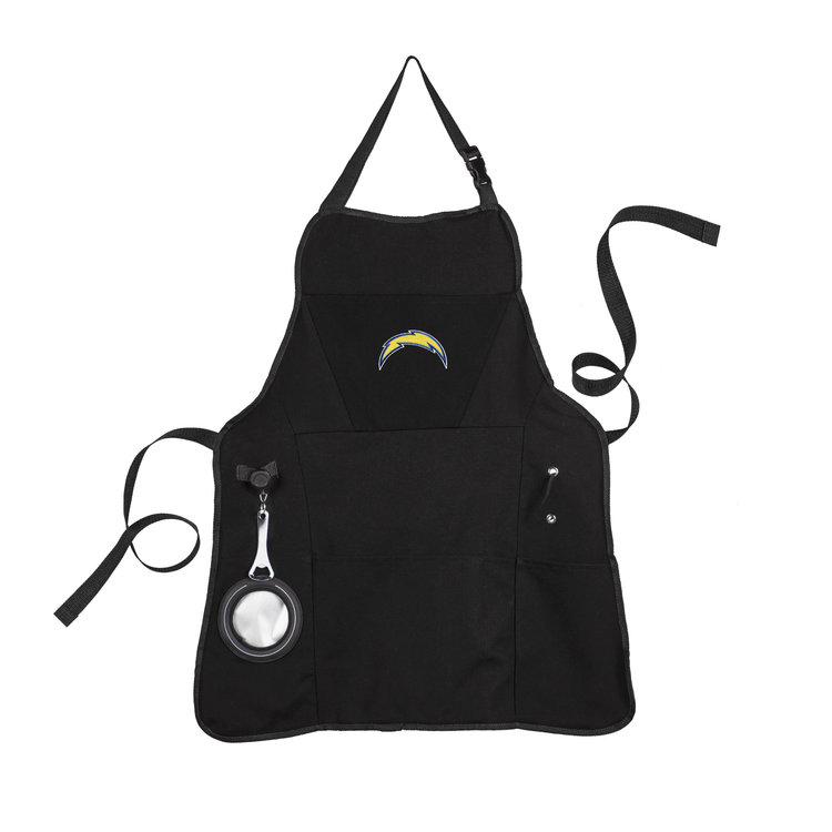 Evergreen Black Grilling Apron - Chargers