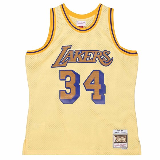 LA Lakers Men's Mitchell & Ness 1998 Dennis Rodman #73 Replica Swingman  Gold - The Locker Room of Downey