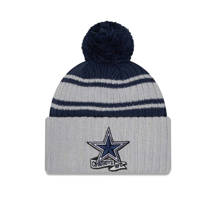 New Era Cowboys NE 22 Sideline Sport Knit Gray