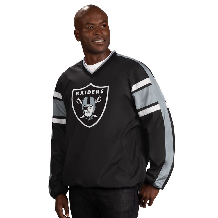 G-III Raiders M G-III Swing Route V-Neck Pullover