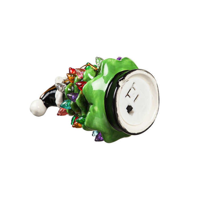 Evergreen Chargers Ceramic 4" LED Ceramic Christmas Tree Ornament With Team Hat