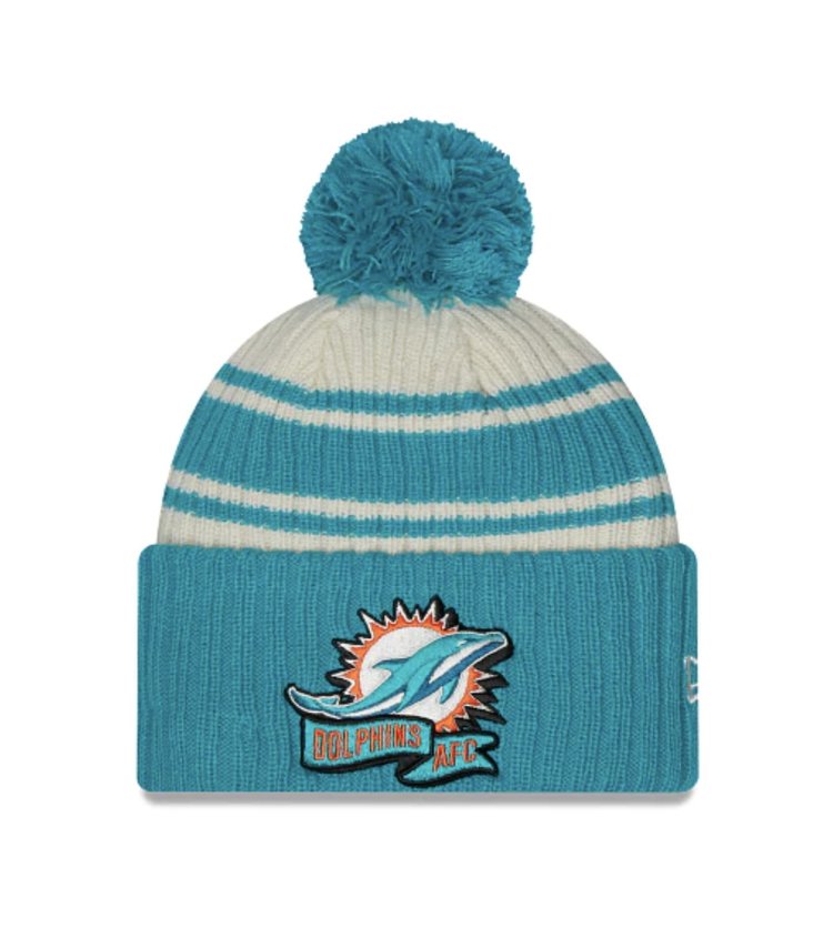 New Era 2022 On Field Sport Knit Team Yellow - Dolphins