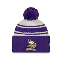 New Era 2022 On Field Sport Knit Team Purple Ivory - Vikings