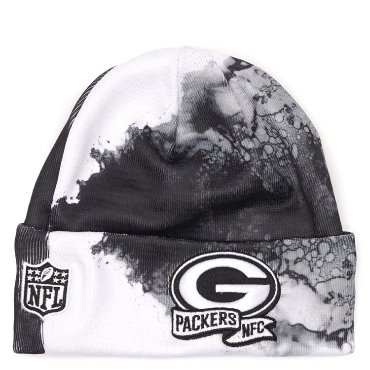 New Era 2022 On Field Ink Knit Black/White - Packers