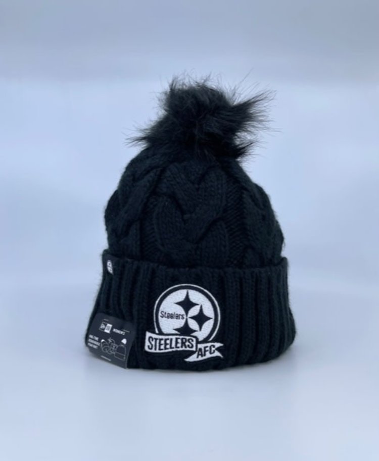 New Era 2022 W Sideline Knit Black - Steelers