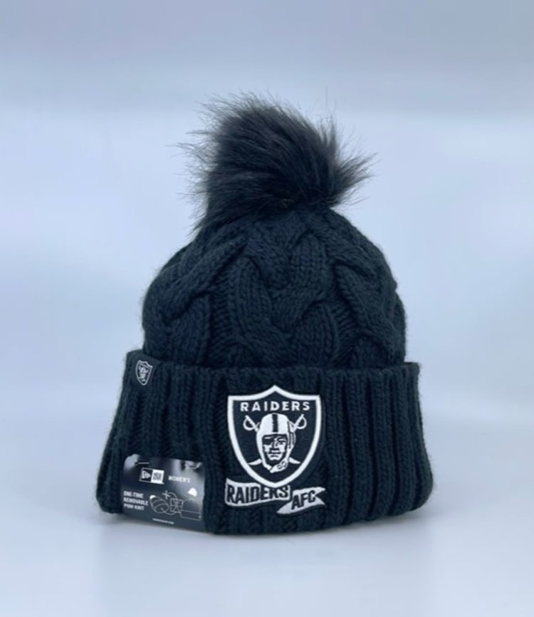 New Era 2022 W Sideline Knit Black - Raiders