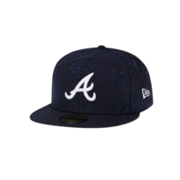 New Era Braves 5950 Swirl Navy