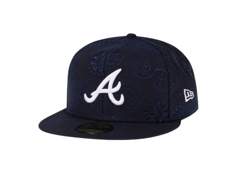 New Era Braves 5950 Swirl Navy