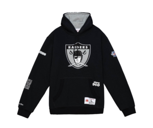 NFL Raiders Men's M&N Full Zip Fleece 2.0 Gray-Black - The Locker