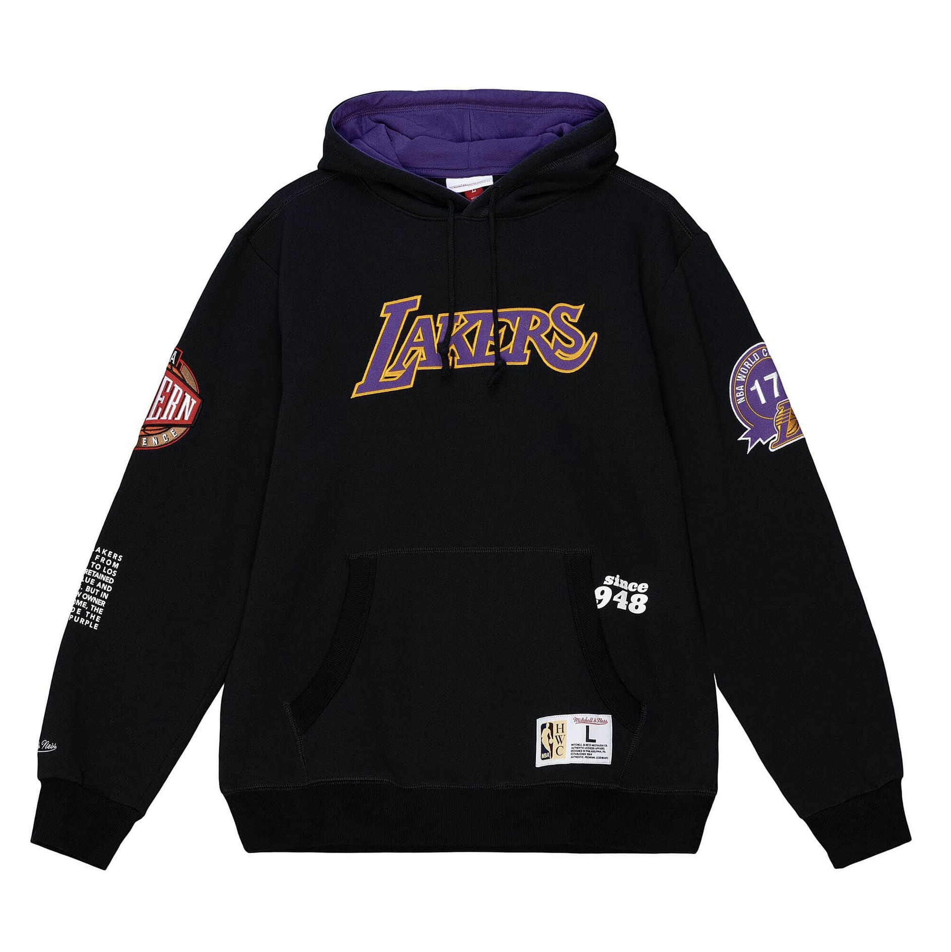 LA Lakers Mitchell & Ness Head Coach Hoodie Black/Gold - The Locker Room of  Downey