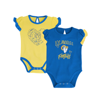 NFL Rams Newborn Girl Too Much Love 2-Piece Creeper Set