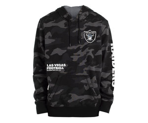 Raiders Men's NE Black Camo Hoodie - The Locker Room of Downey