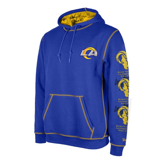 Los Angeles Rams New Era Team Tie-Dye Pullover Hoodie - Royal