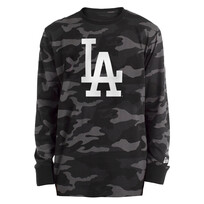 New Era LA Dodgers M NE Black Camo L/S