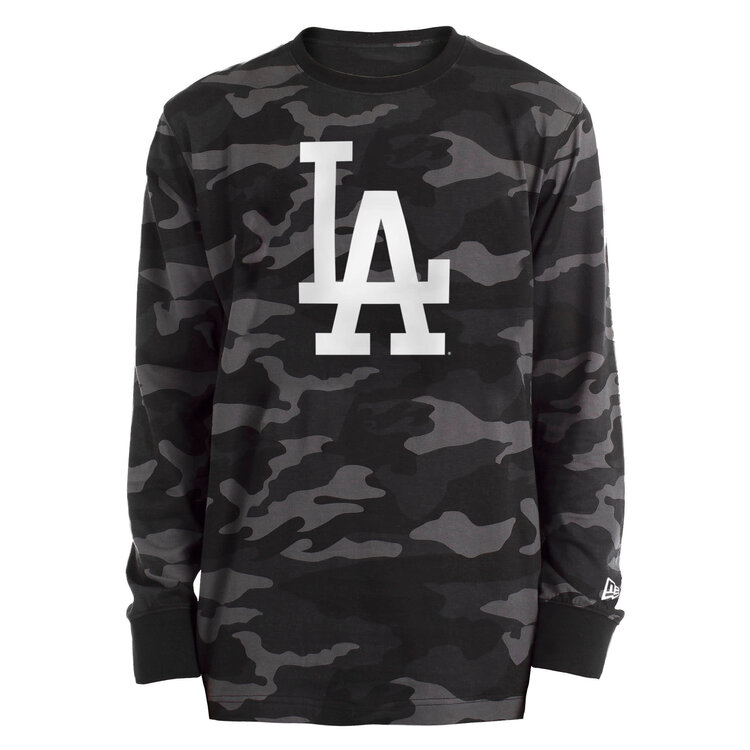 New Era LA Dodgers M NE Black Camo L/S