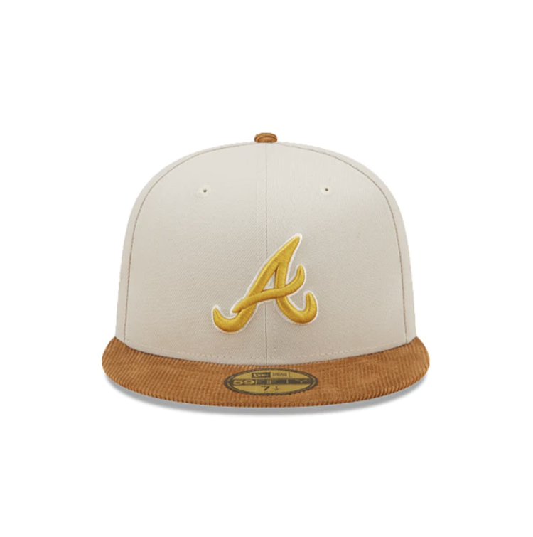 New Era Braves 5950 Cord Visor Stone