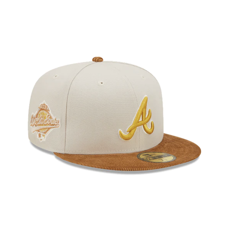 New Era Braves 5950 Cord Visor Stone