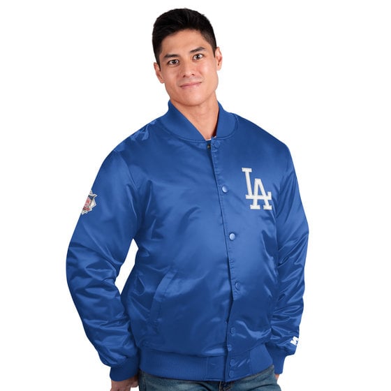 Los Angeles Dodgers Zipper Windbreaker - Blue Blue / 2x Large