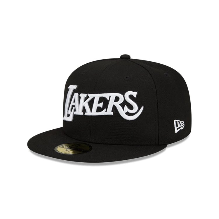 New Era Lakers City Off 5950 Black White Grey UV