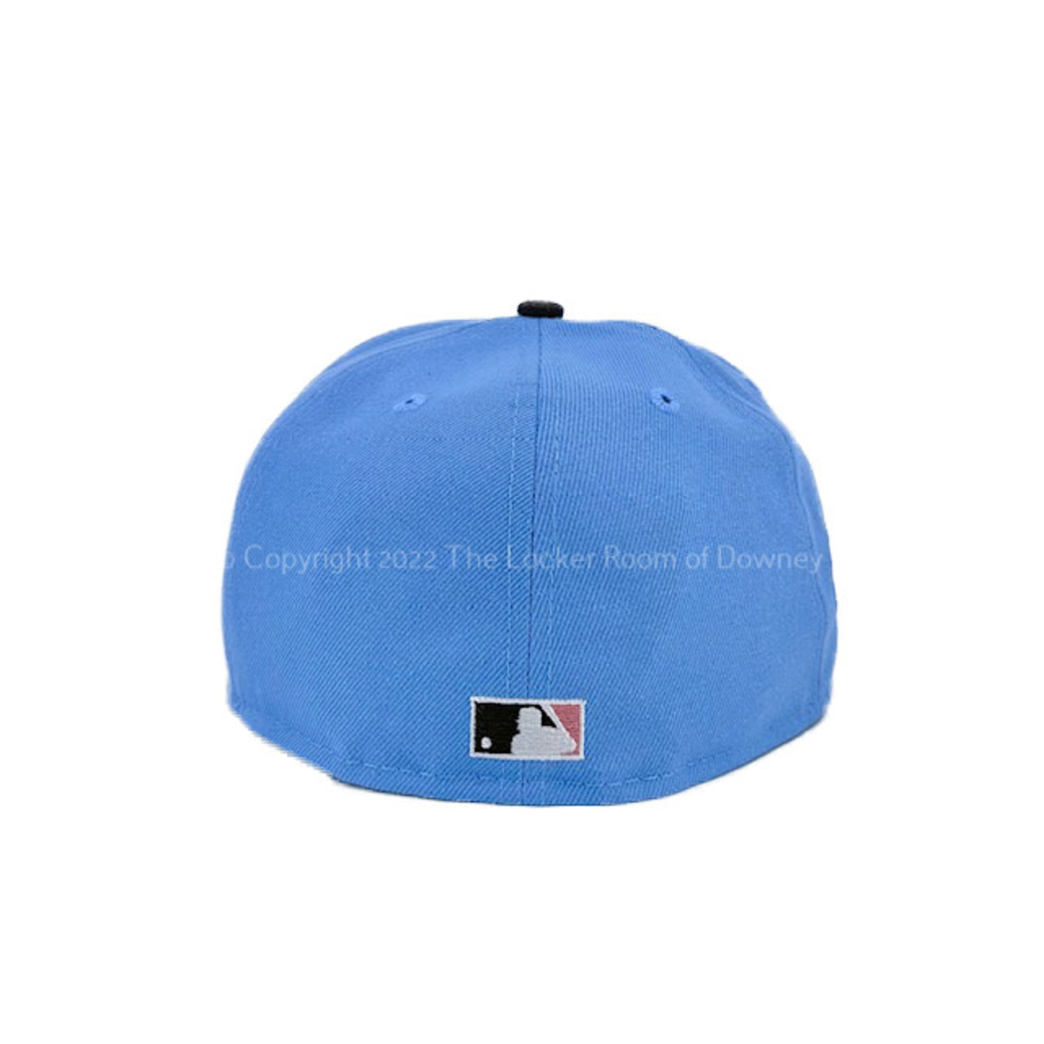 light blue fitted hat 