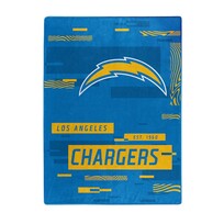 Northwest Chargers Digitize Plush Raschel Blanket 60x80