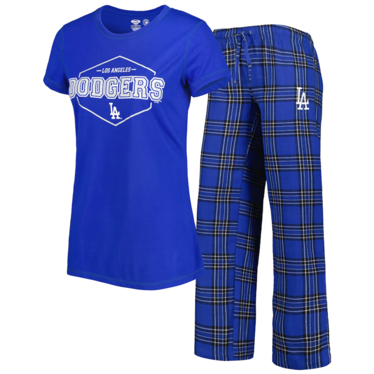 Concepts Sport Dodgers W Badge Pajama Set