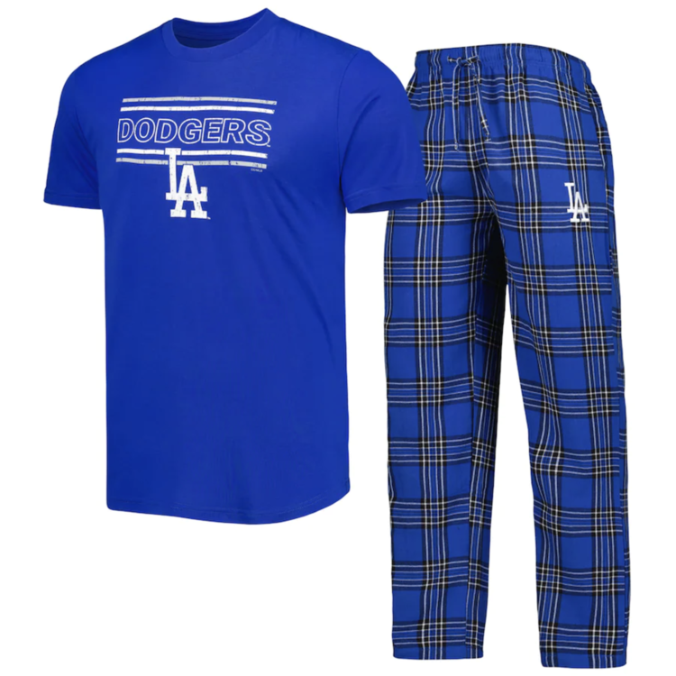Concepts Sport Dodgers M Badge Pajama Set