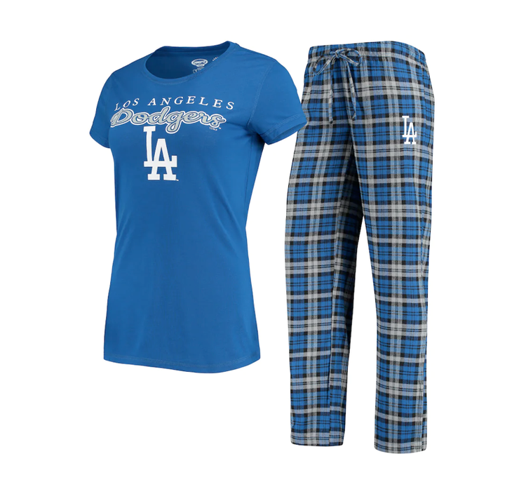 Concepts Sport Dodgers W Lodge Pajama Set