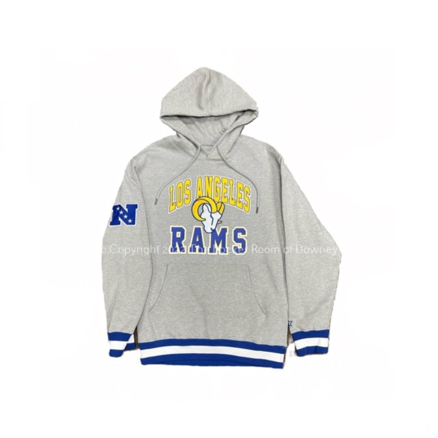 LA Rams M Starter Draft Fleece Pullover Hoodie - The Locker Room