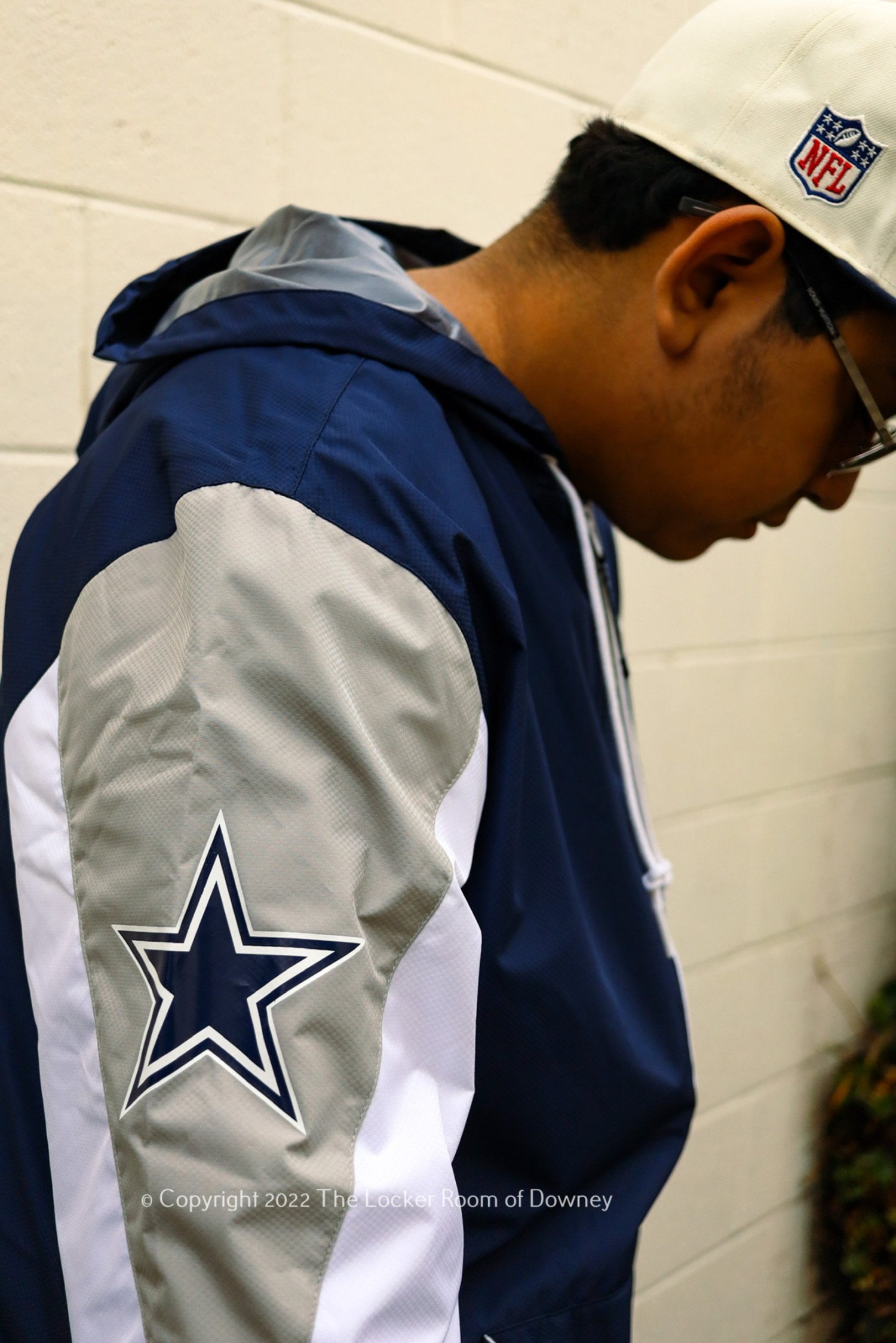 Dallas Cowboys M&N Throw It Back Full Zip Windbreaker - The Locker Room of  Downey