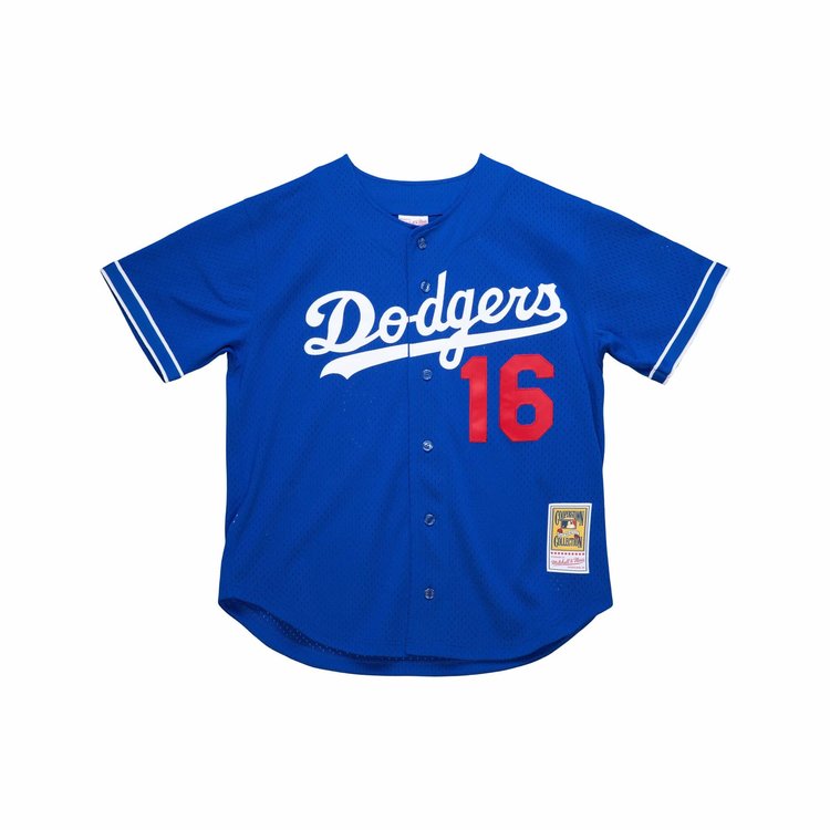 Mitchell and Ness MLB Los Angeles Dodgers M&N Men's 1997 Authentic Mesh BP Hideo Nomo #16 Jersey Royal