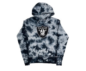 Men's New Era Black Las Vegas Raiders Tie-Dye Pullover Hoodie