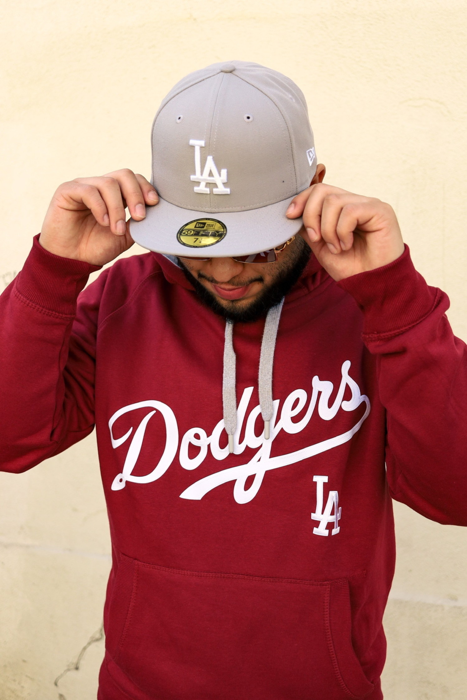 Los Angeles Dodgers Antigua Mexico Wordmark Pullover Hoodie Blue