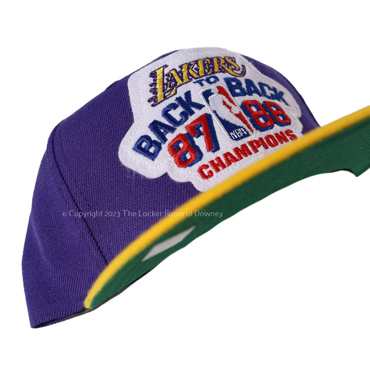 Mitchell and Ness NBA Los Angeles Lakers M&N Back to Back 87-88 Snapback Black
