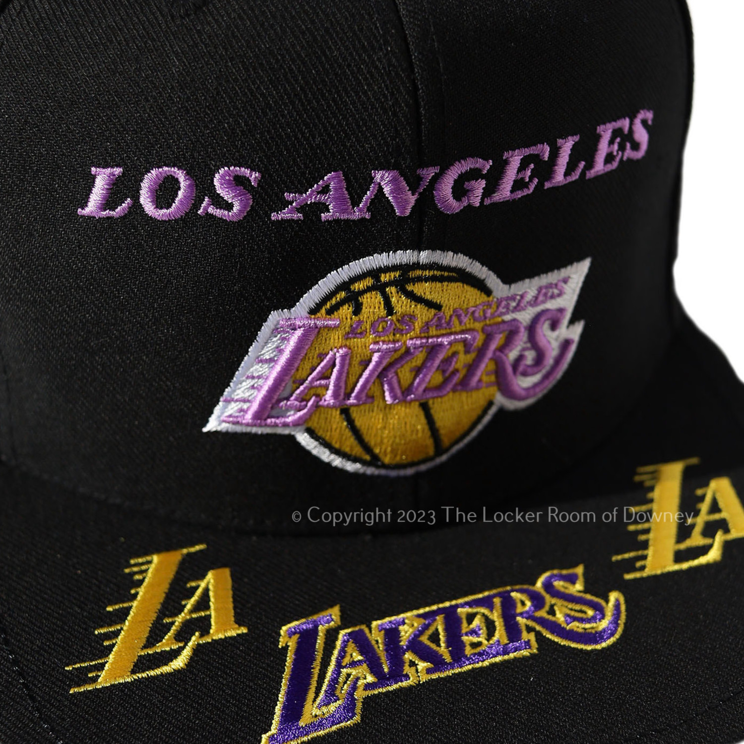 Lakers M&N HWC From Dusk Fitted Drk Grey - The Locker Room of Downey