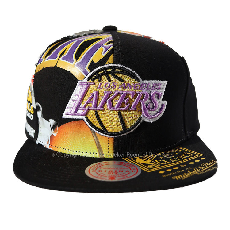 Mitchell and Ness NBA Los Angeles Lakers M&N Shirt Remix Snapback Black