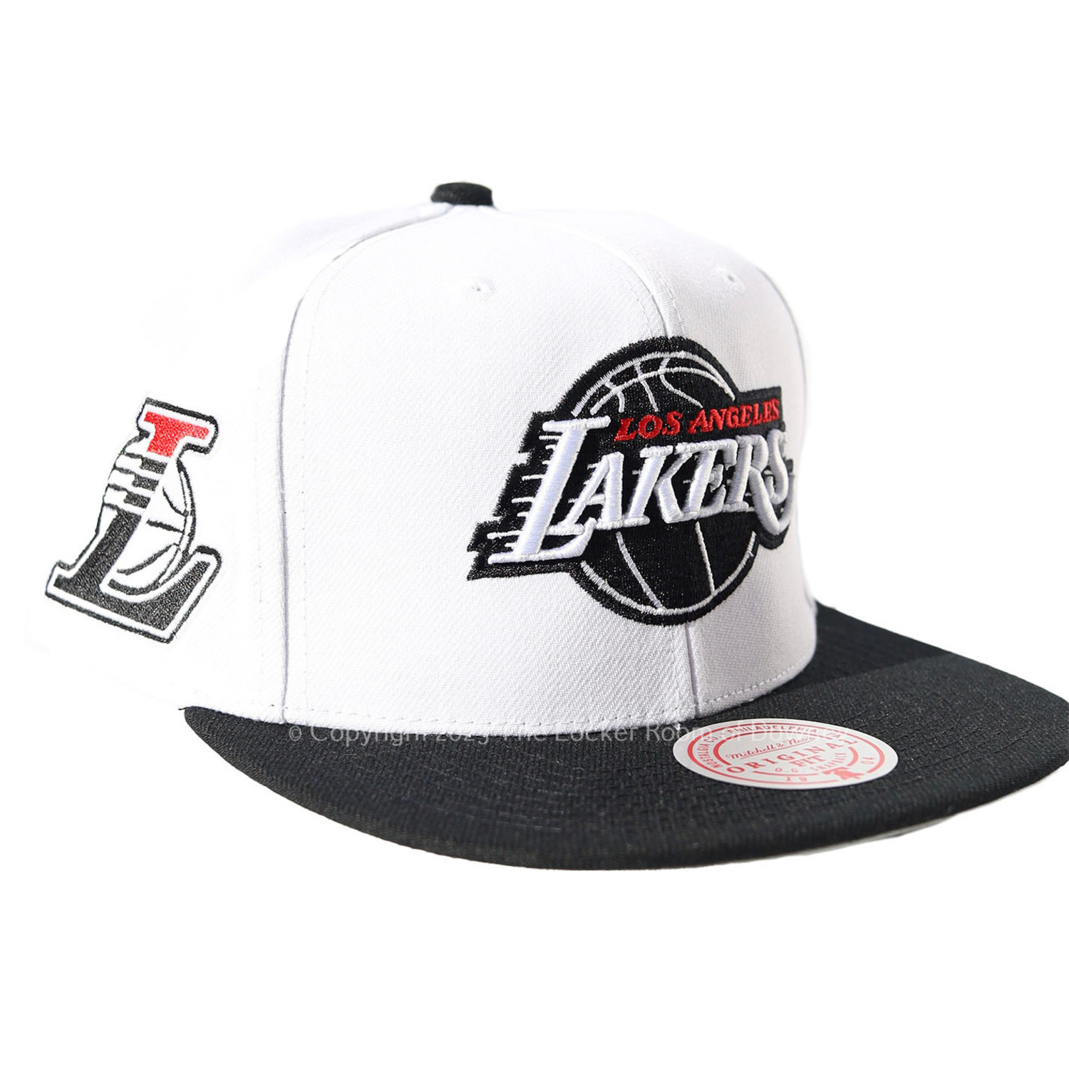 Lakers M&N Nylon SZN Deadstock Snapback Black - The Locker Room of Downey