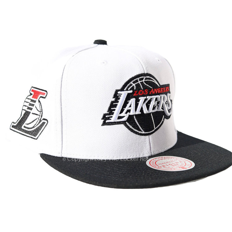 Mitchell and Ness Lakers M&N Playoff Wins Snapback White/ Black