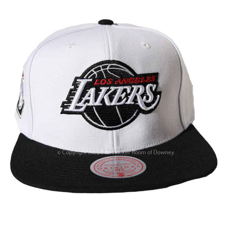 Mitchell and Ness Lakers M&N Playoff Wins Snapback White/ Black
