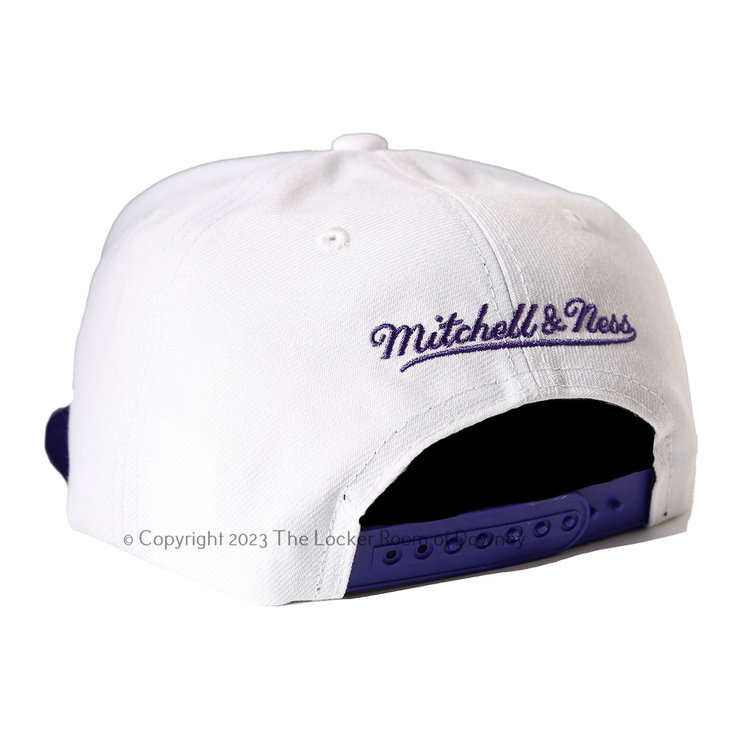 Mitchell and Ness Lakers M&N Core Basic Snapback White/ Purple