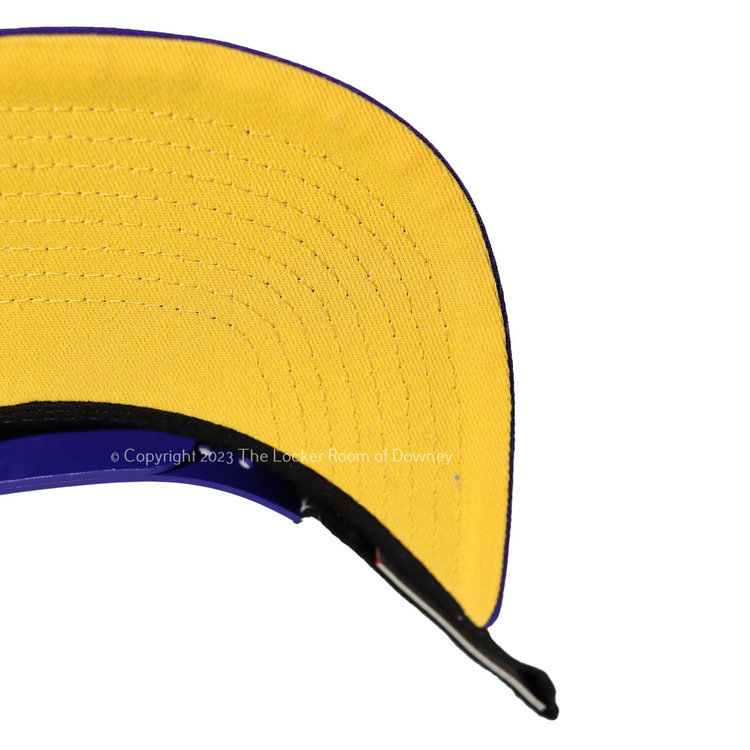 Mitchell and Ness Lakers M&N Core Basic Snapback White/ Purple