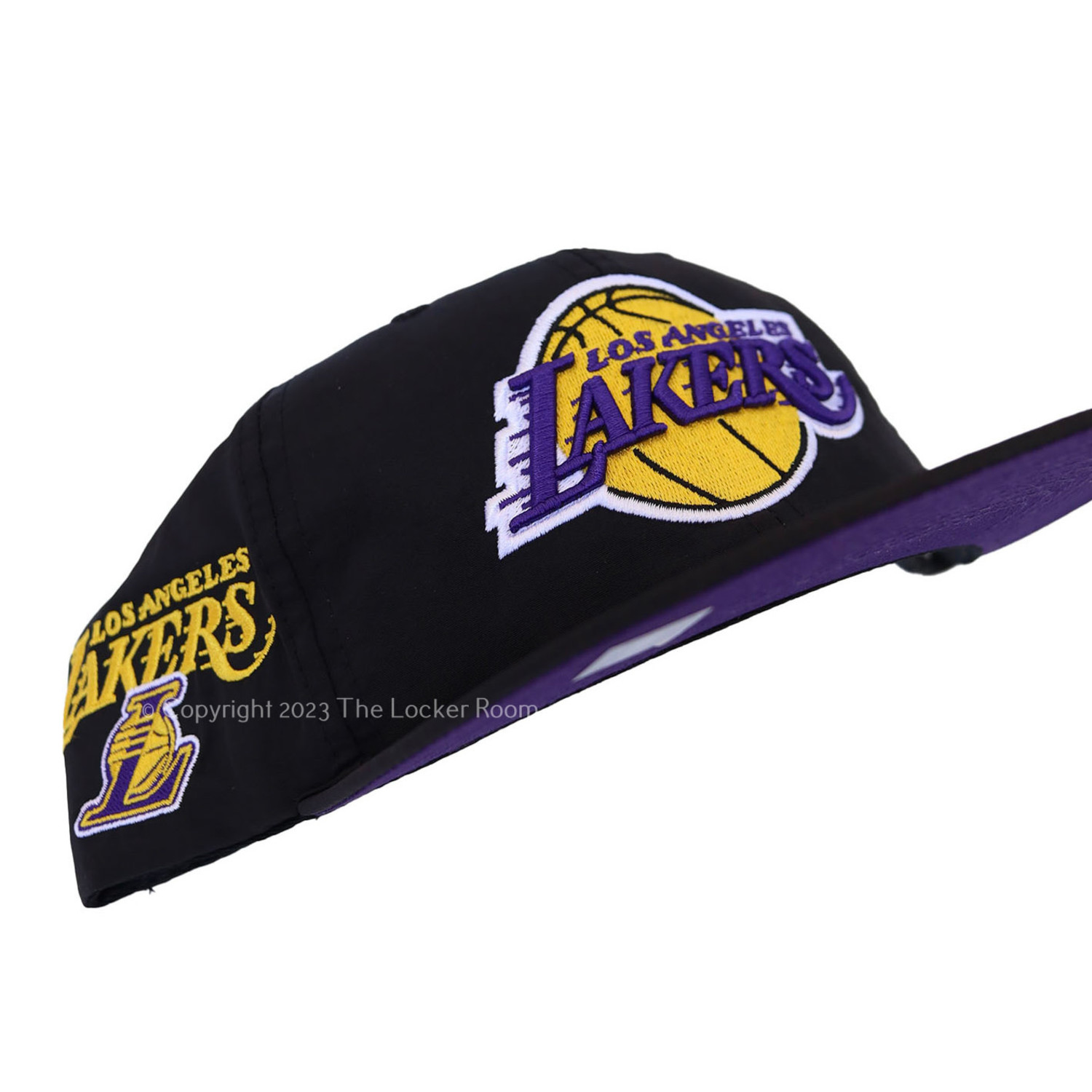 Mitchell & Ness Los Angeles Lakers Snapback Hat - Black - One Size